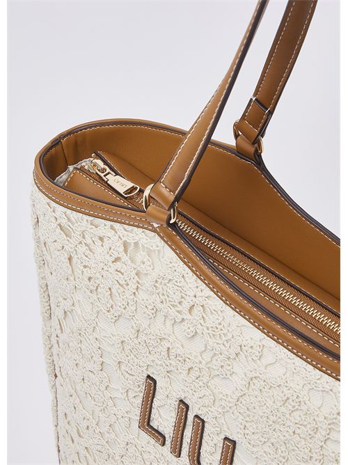 Borsa tote grande in pizzo LIU JO | AA6208J3865/X0459